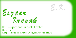 eszter kresak business card
